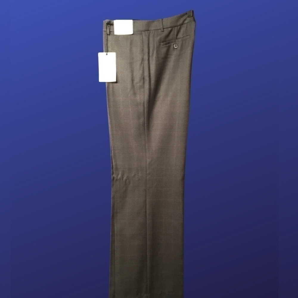 NEW YORK & COMPANY STRETCH 5th Ave. Pant, NWT, DARK GRAY GLEN PLAID, 8 TALL